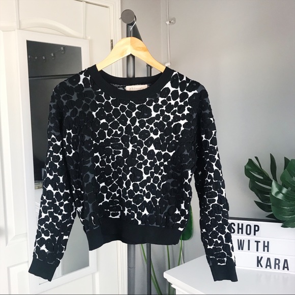 Philosophy Sweaters - Philosophy Leopard Print Crewneck Sweater XS